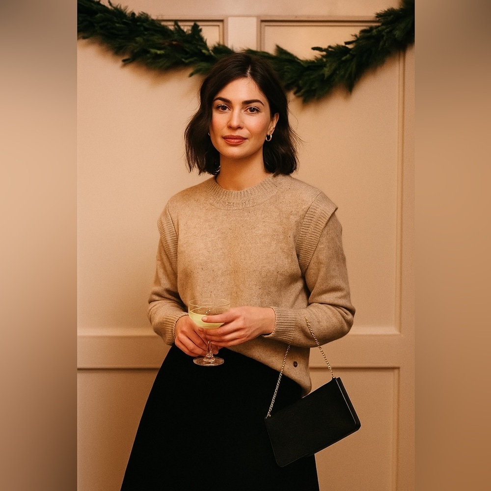 GARCIA | Tan Knit Sweater